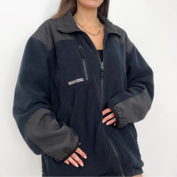 Mossimo reversible black/ blue fleece jacket, size XL 💙 - Picture 7 of 12